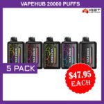 VAPEHUB 20000 PUFFS – 5 PACK