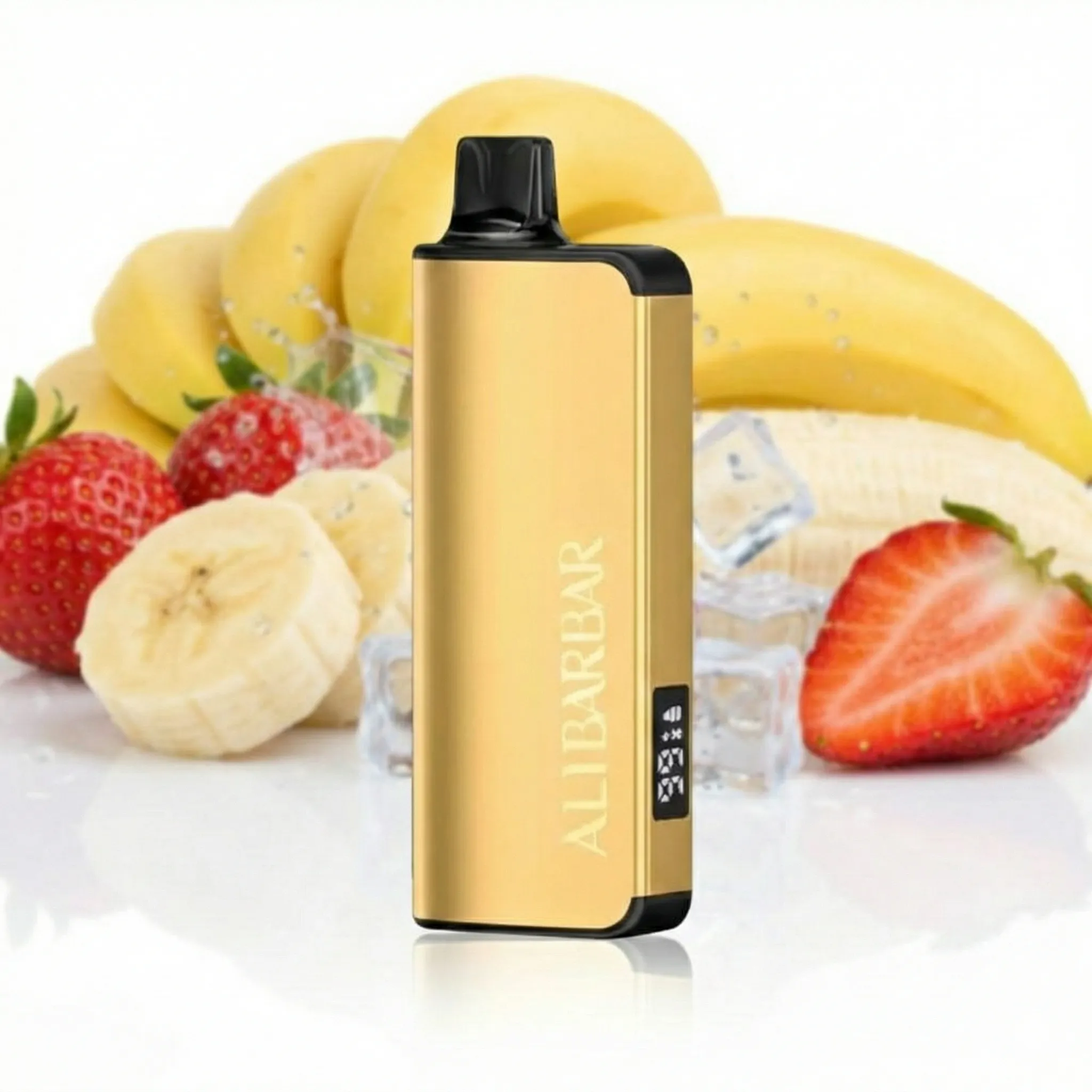 ALIBARBAR-INGOT-9000-Puffs-Strawnana.webp ALIBARBAR INGOT 9000 Puffs Strawnana - Image 1