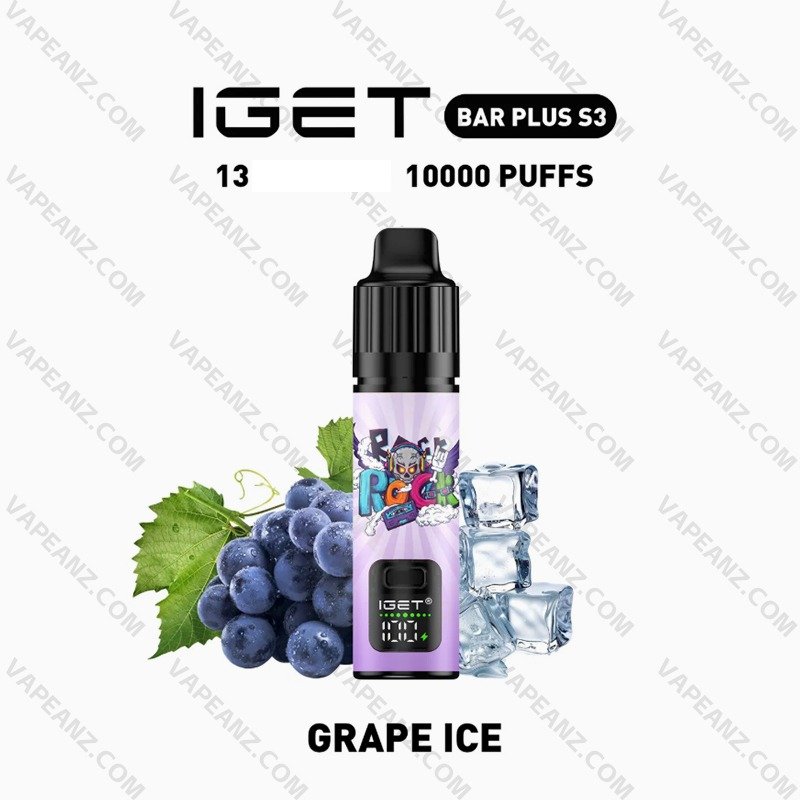 Grape-lce.jpg IGET Bar Plus S3 10000 Puffs - Image 1