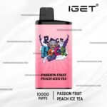 IGET Bar Pro 10000 Puffs Passion Fruit Peach Ice Tea