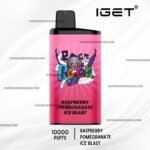 IGET Bar Pro 10000 Puffs Raspberry Pomegranate Ice Blast