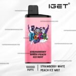 IGET Bar Pro 10000 Puffs Strawberry White Peach Ice Mist