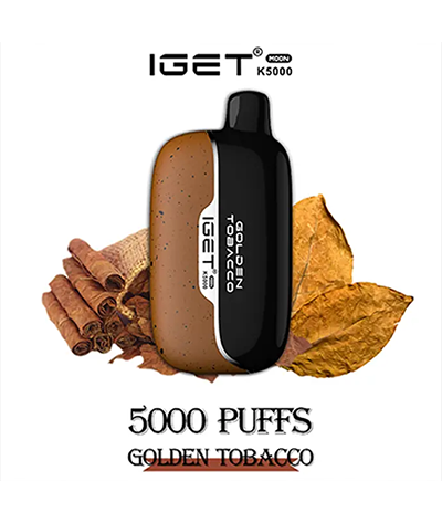 IGET-Moon-Golden-Tobacco1.png IGET Moon 5000 – Golden Tobacco - Image 1