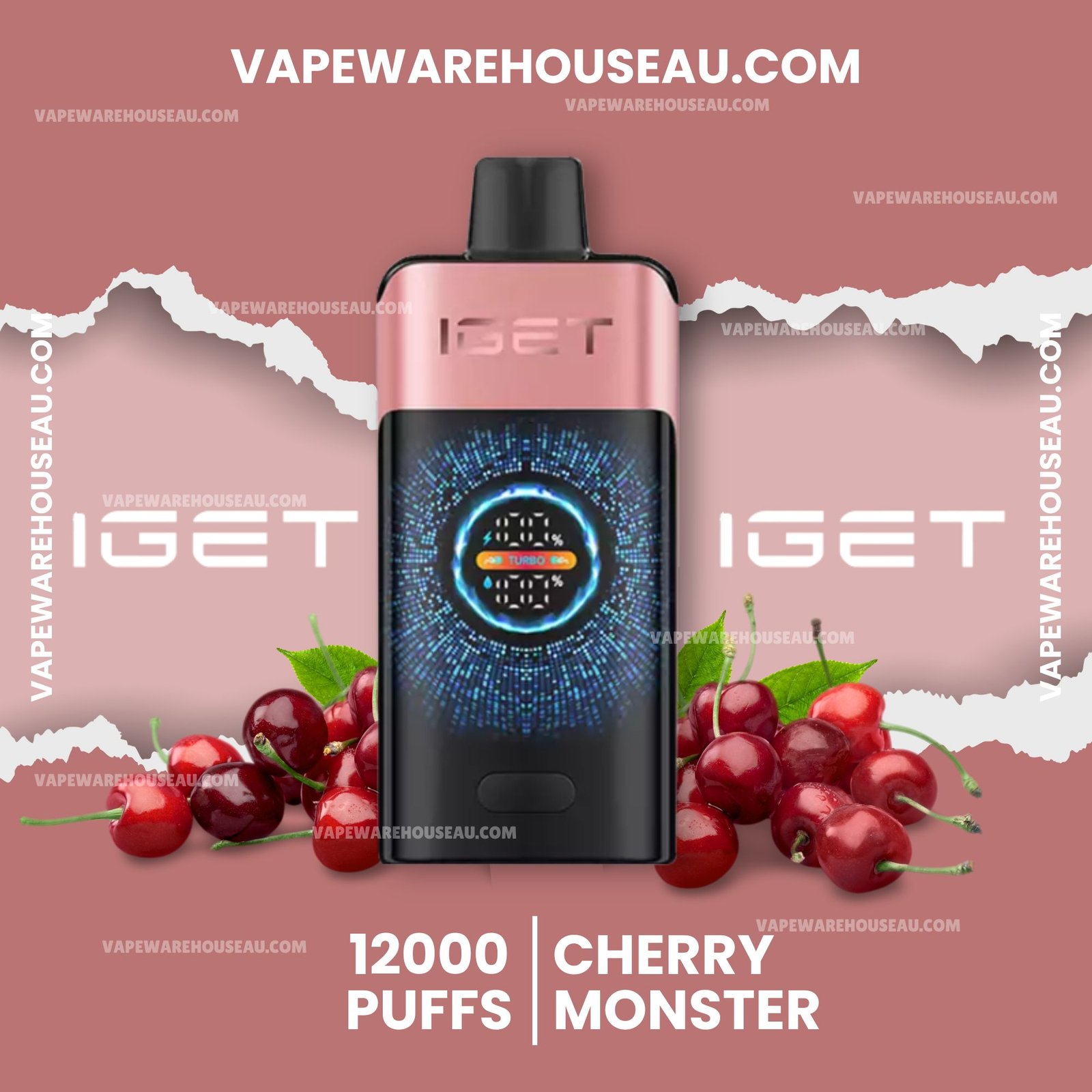 IGET-One-12000-Puffs-Cherry-Monster-1.jpg IGET One 12000 Puffs Cherry Monster - Image 1